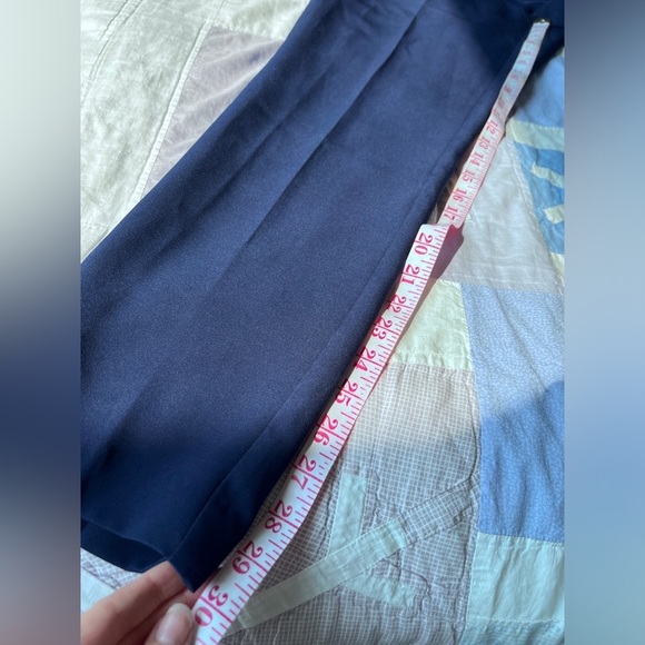 Laundry By Shelli Segal Womens Navy Blue High-Waisted Office Workwear trousers 8 - Picture 9 of 10